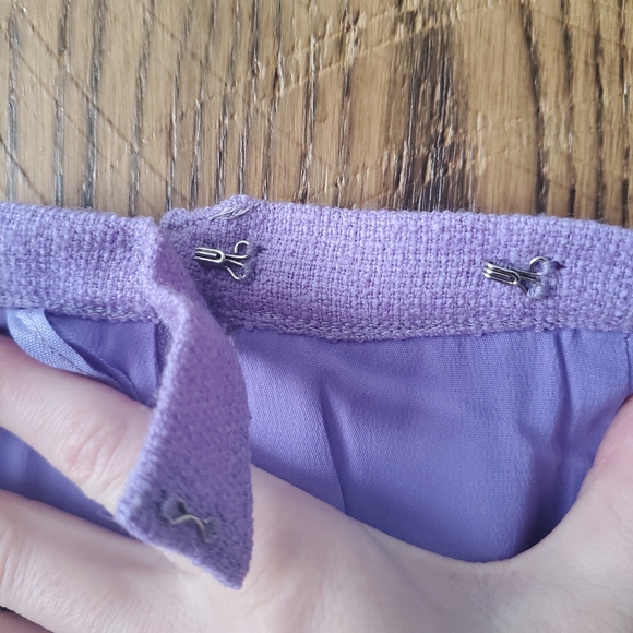 VINTAGE Joseph Magnin purple 3 piece 1950s women's suit Excellent condition - Picture 14 of 15